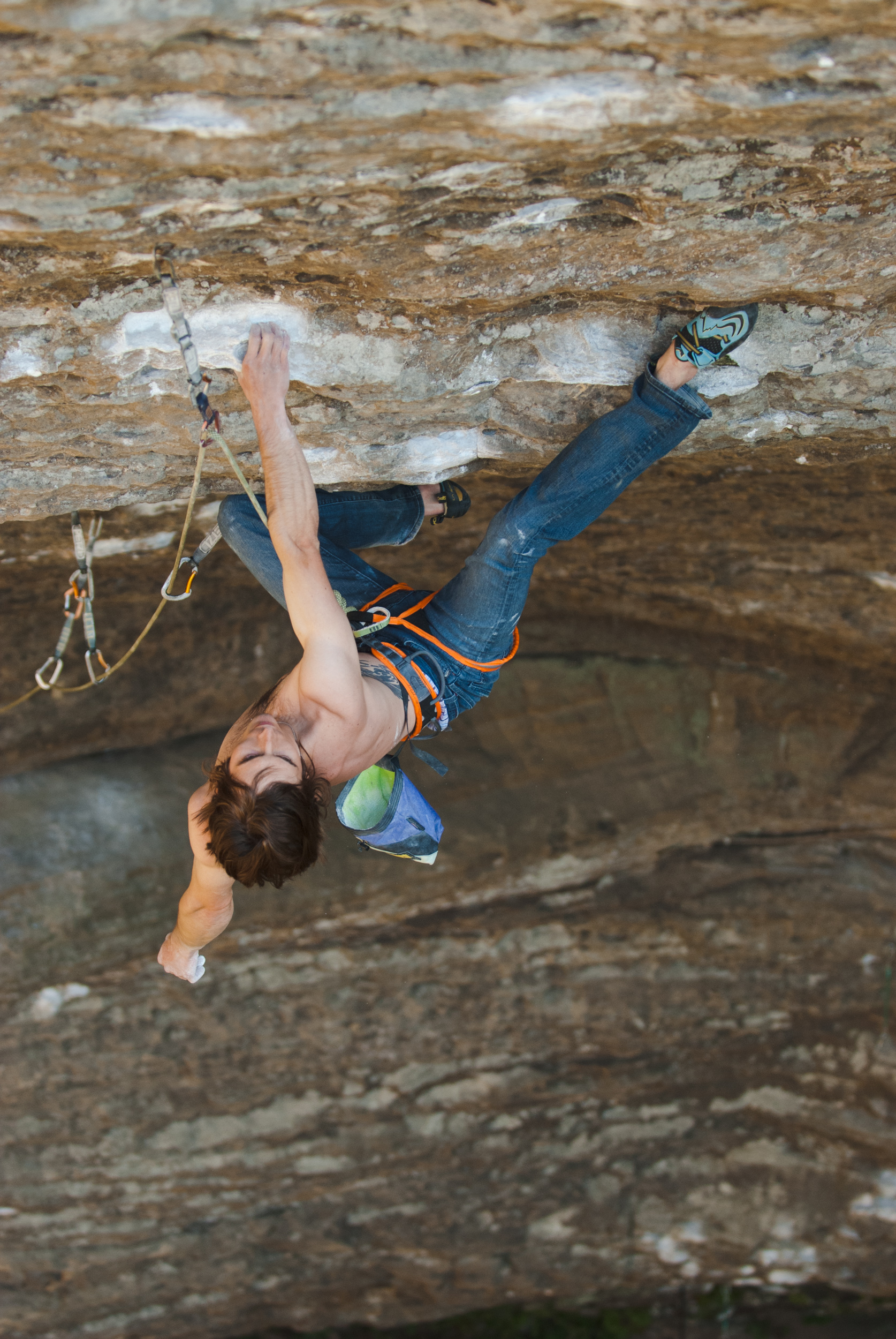 Daniel Woods a descansar em Motherlode - Red River Gorge 2012