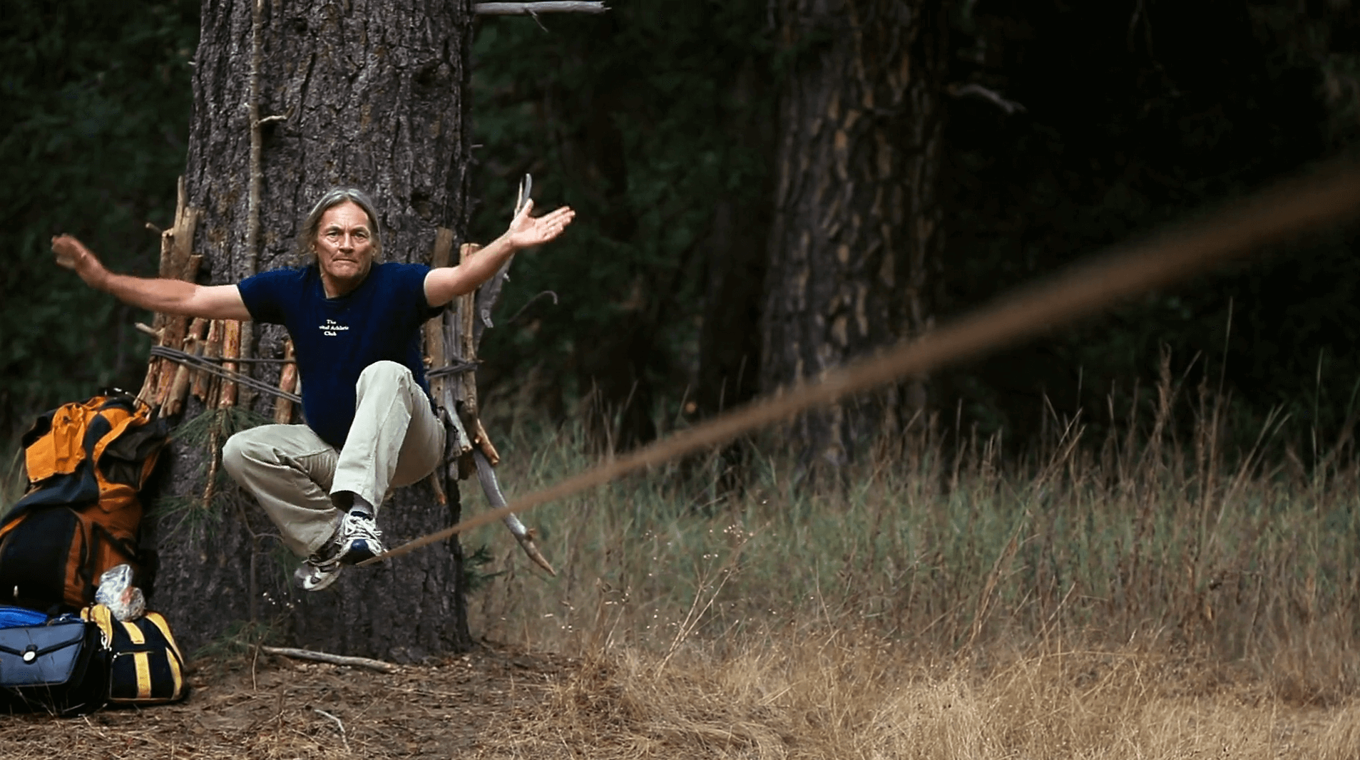 Chongo on a Slackline